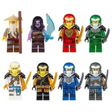 Lotto di 8 Minifigure Ninjago